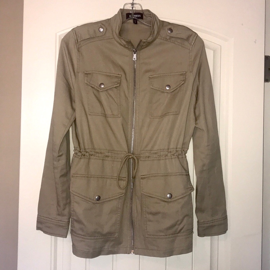 Express Utility Jacket With Drawstring